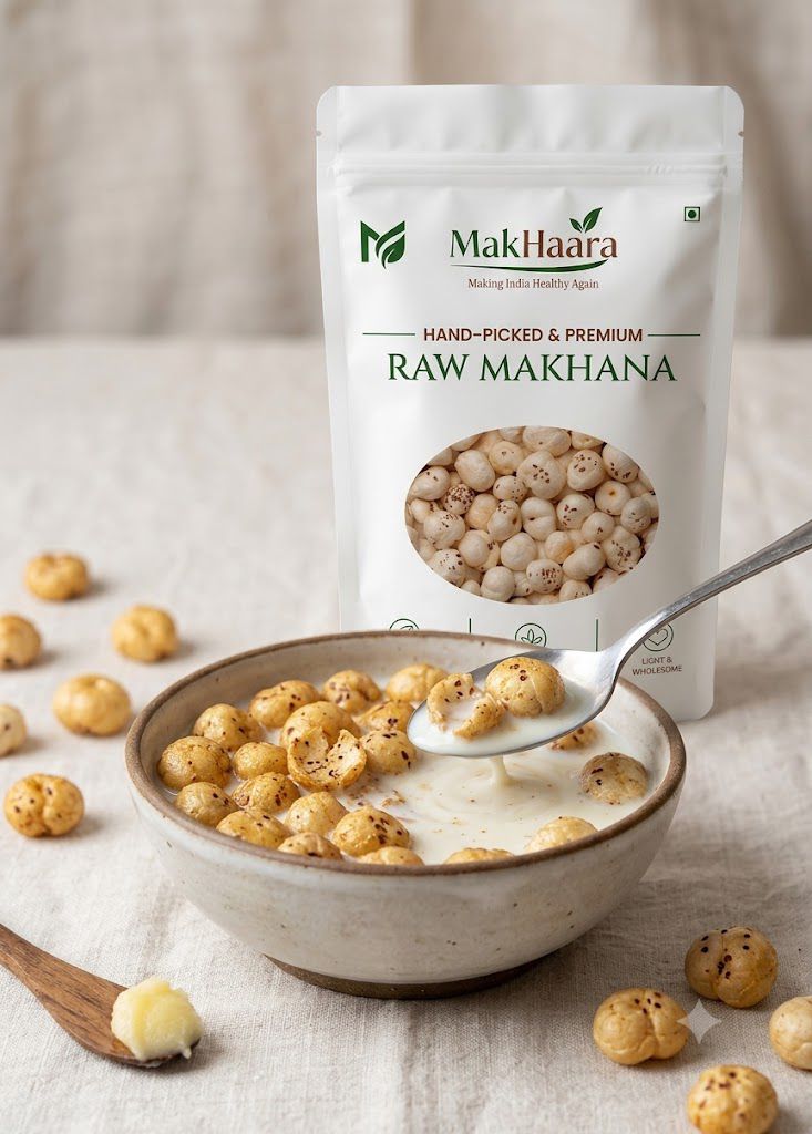 MakHaara Premium Raw Makhana Combo Pack (250 g × 2)