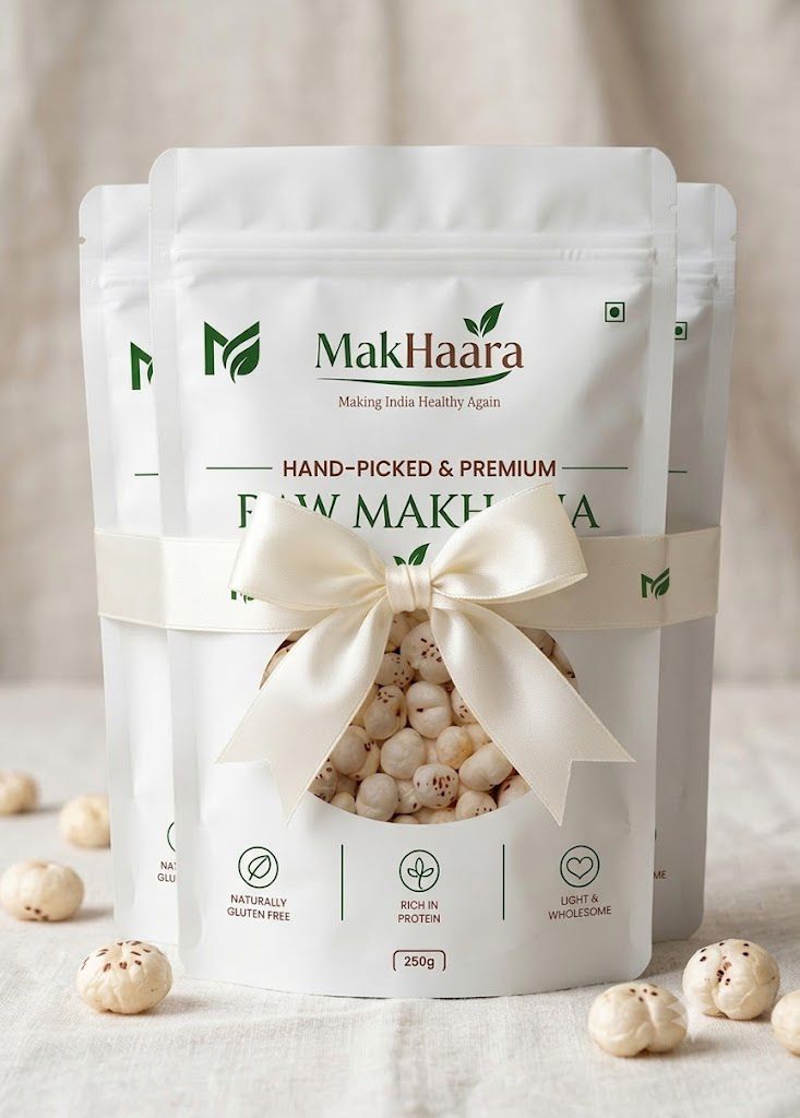 MakHaara Premium Raw Makhana Combo Pack (250 g × 2)